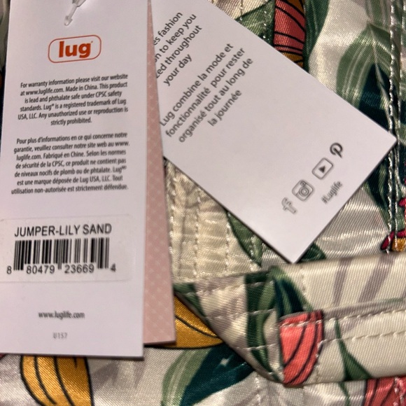 🌺RARE 🌺 LUG Jumper Backpack in Lily Sand - BEAUTIFUL NWT - Picture 12 of 16